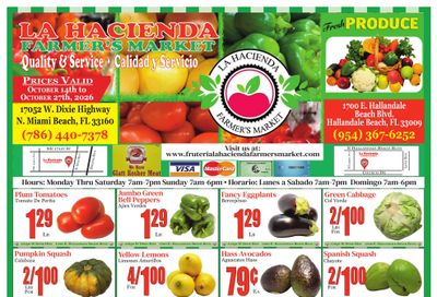 Fruteria La Hacienda Market Weekly Ad October 14 - 27, 2026