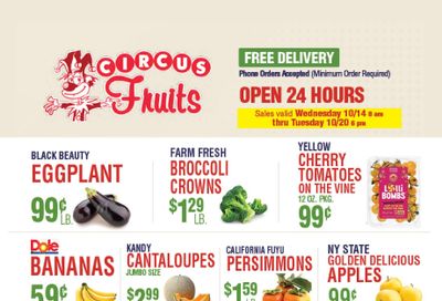 Circus Fruits Weekly Ad October 14 - 20, 2026