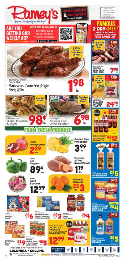 Ramey's (Ellisville Area, MS) Weekly Ad October 14 - 20, 2026