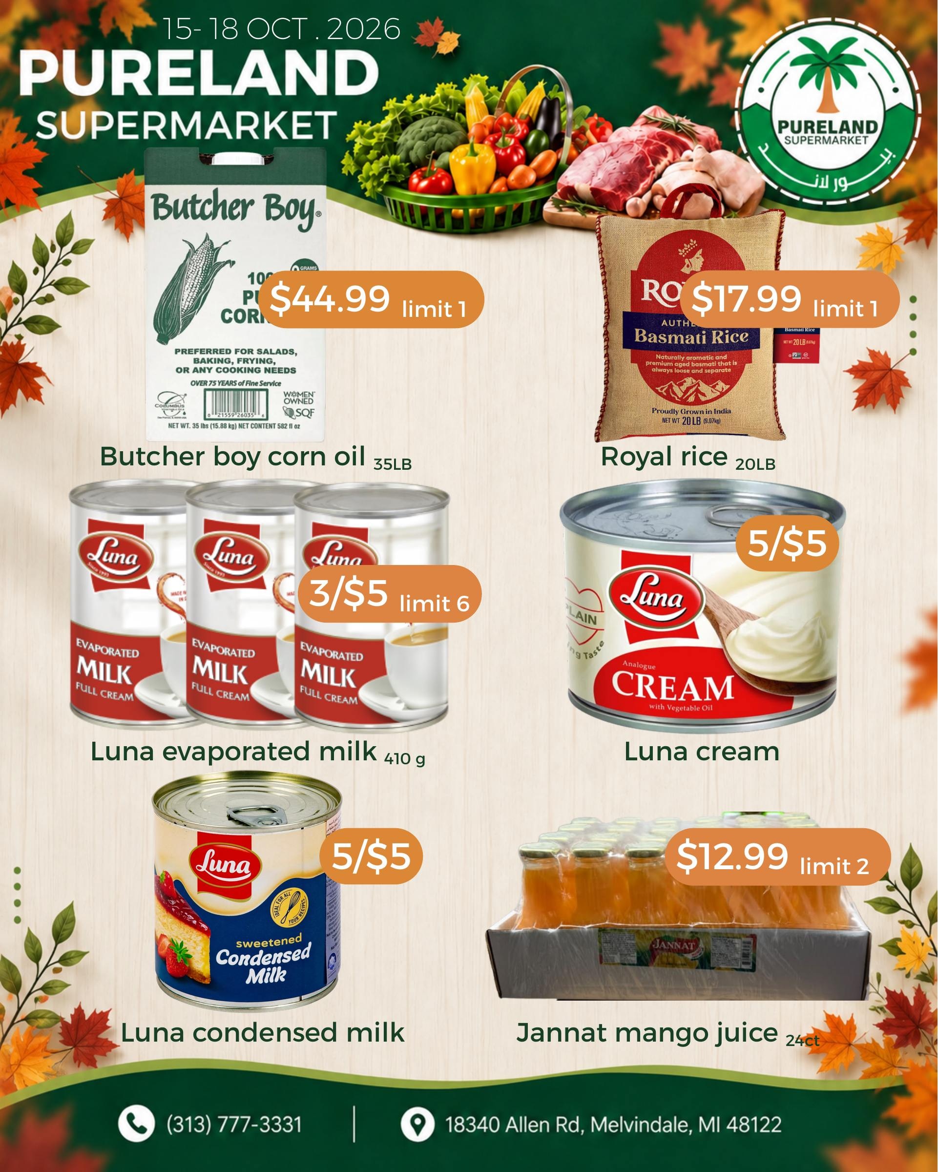 Pureland Supermarket Weekly Ad October 15 - 21, 2026