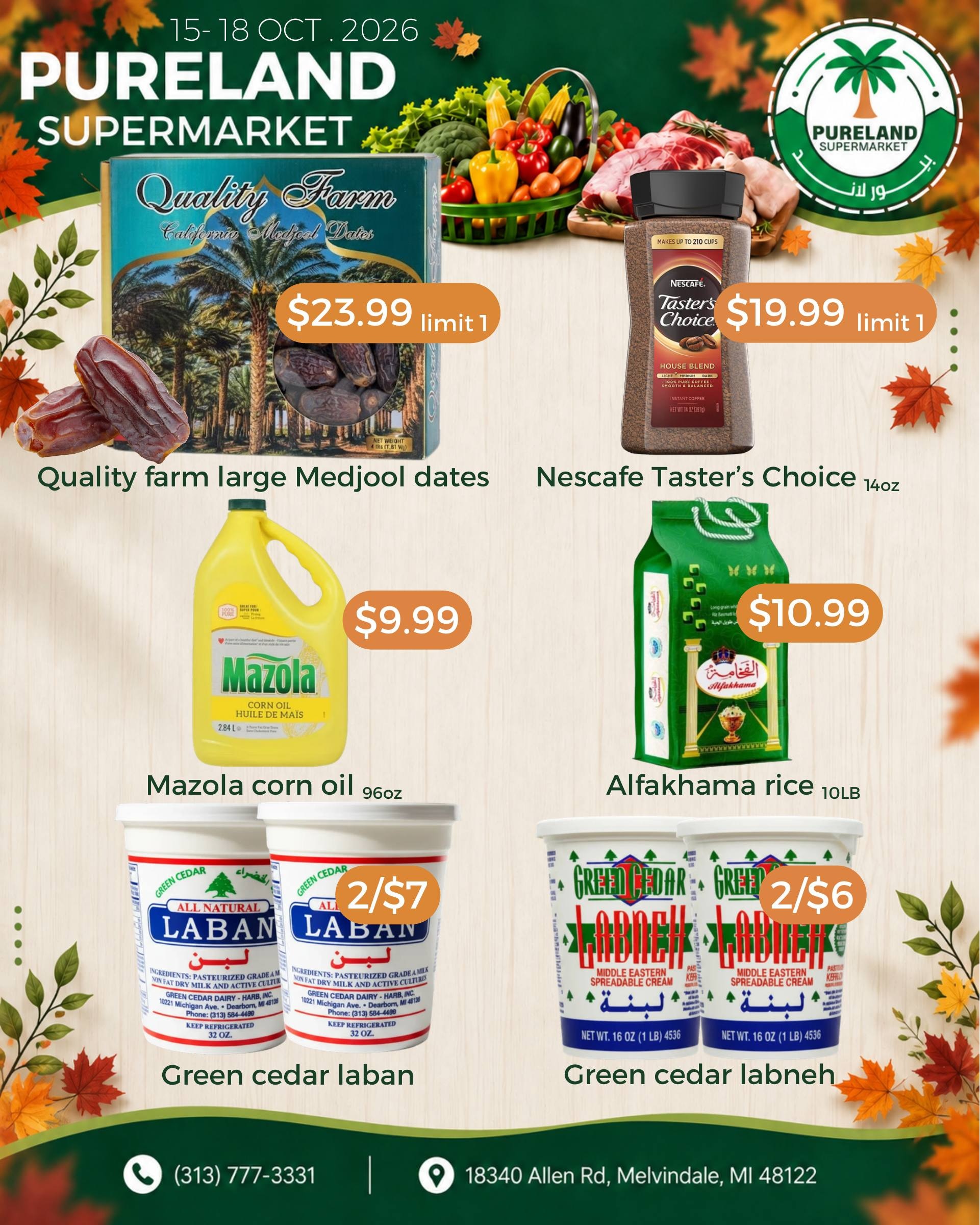 Pureland Supermarket Weekly Ad October 15 - 21, 2026