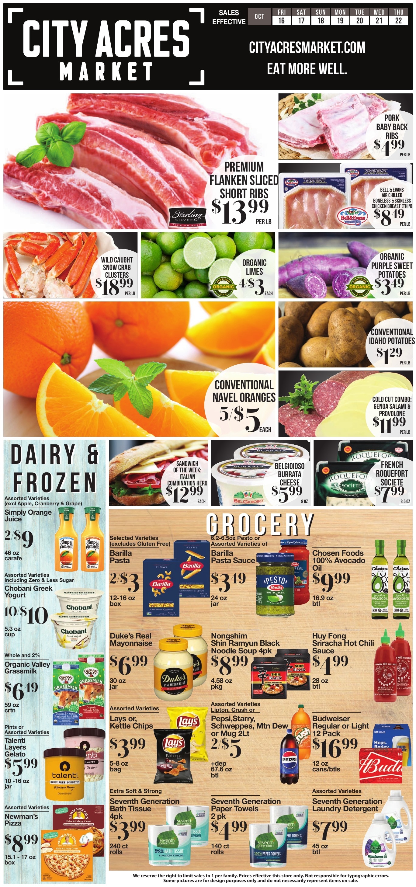City Acres Market Weekly Ad October 15 - 21, 2026