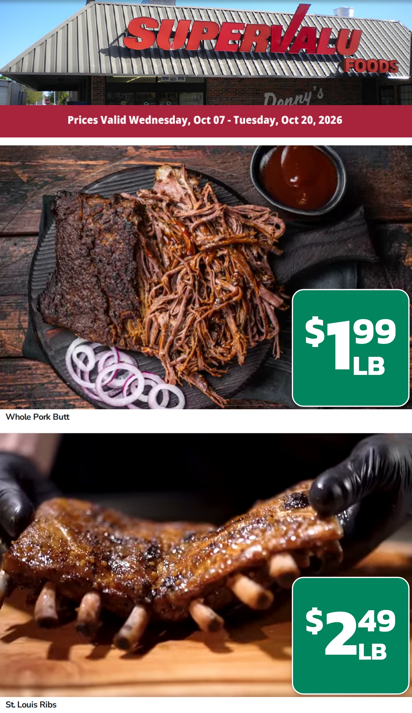 Denny's SuperValu (Algoma, WI) Weekly Ad October 7 - 20, 2026