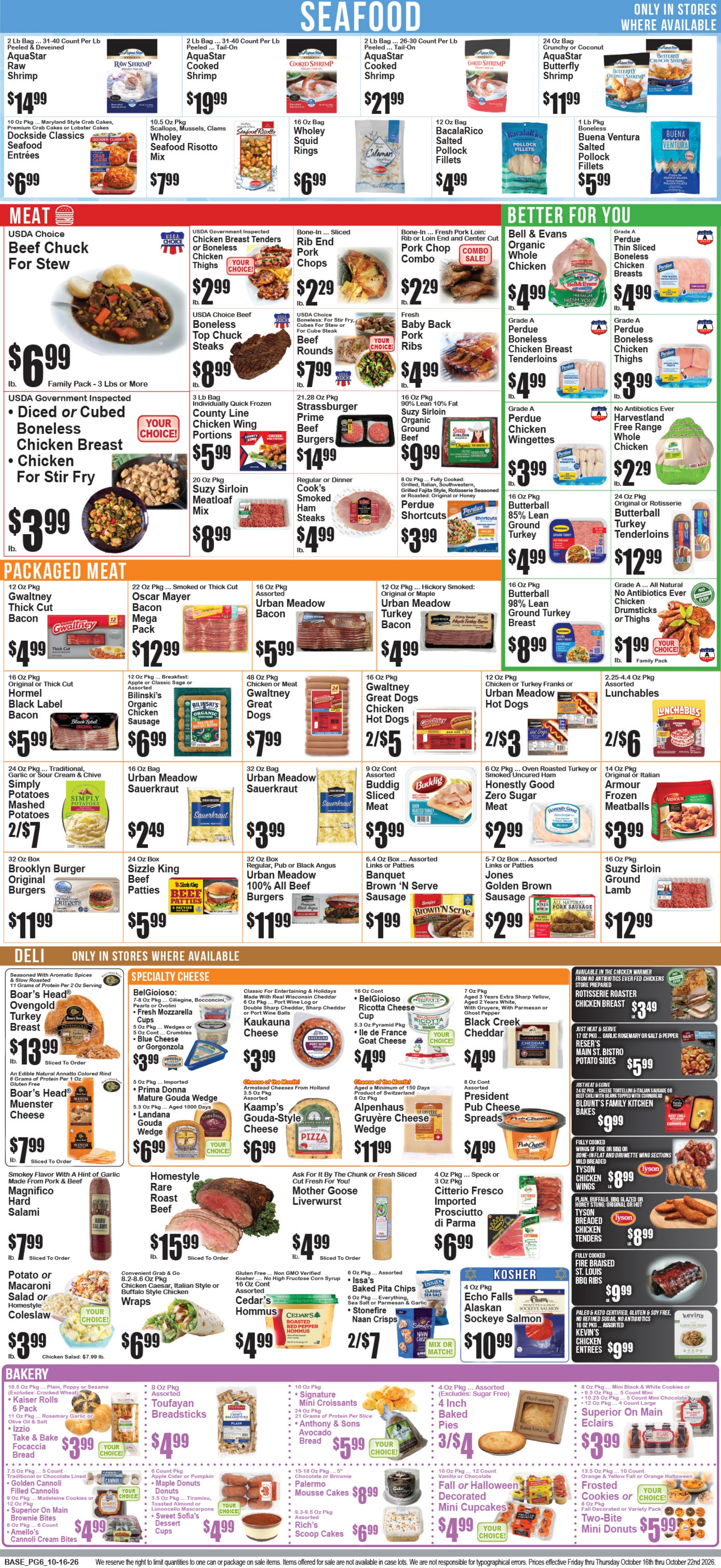 Food World Supermarket Weekly Ad October 16 - 22, 2026