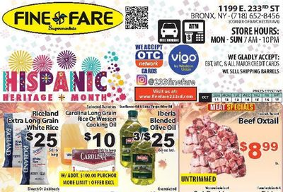Fine Fare Supermarkets (Greenwich Area, CT) Weekly Ad October 11 - 17, 2026
