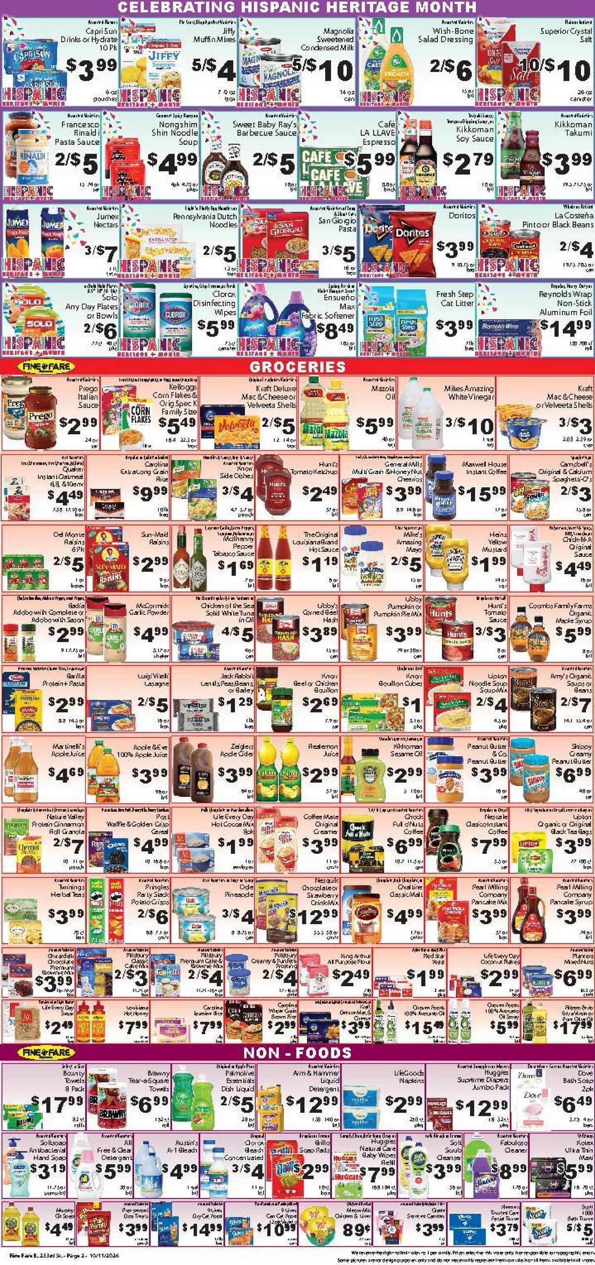 Fine Fare Supermarkets (Greenwich Area, CT) Weekly Ad October 11 - 17, 2026