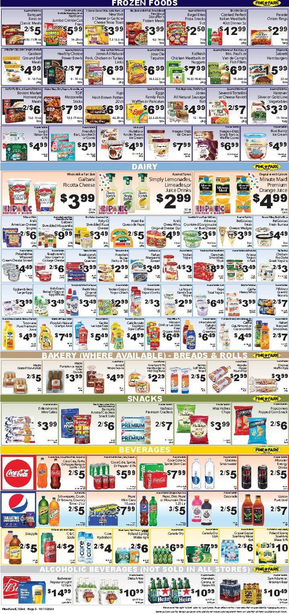 Fine Fare Supermarkets (Greenwich Area, CT) Weekly Ad October 11 - 17, 2026