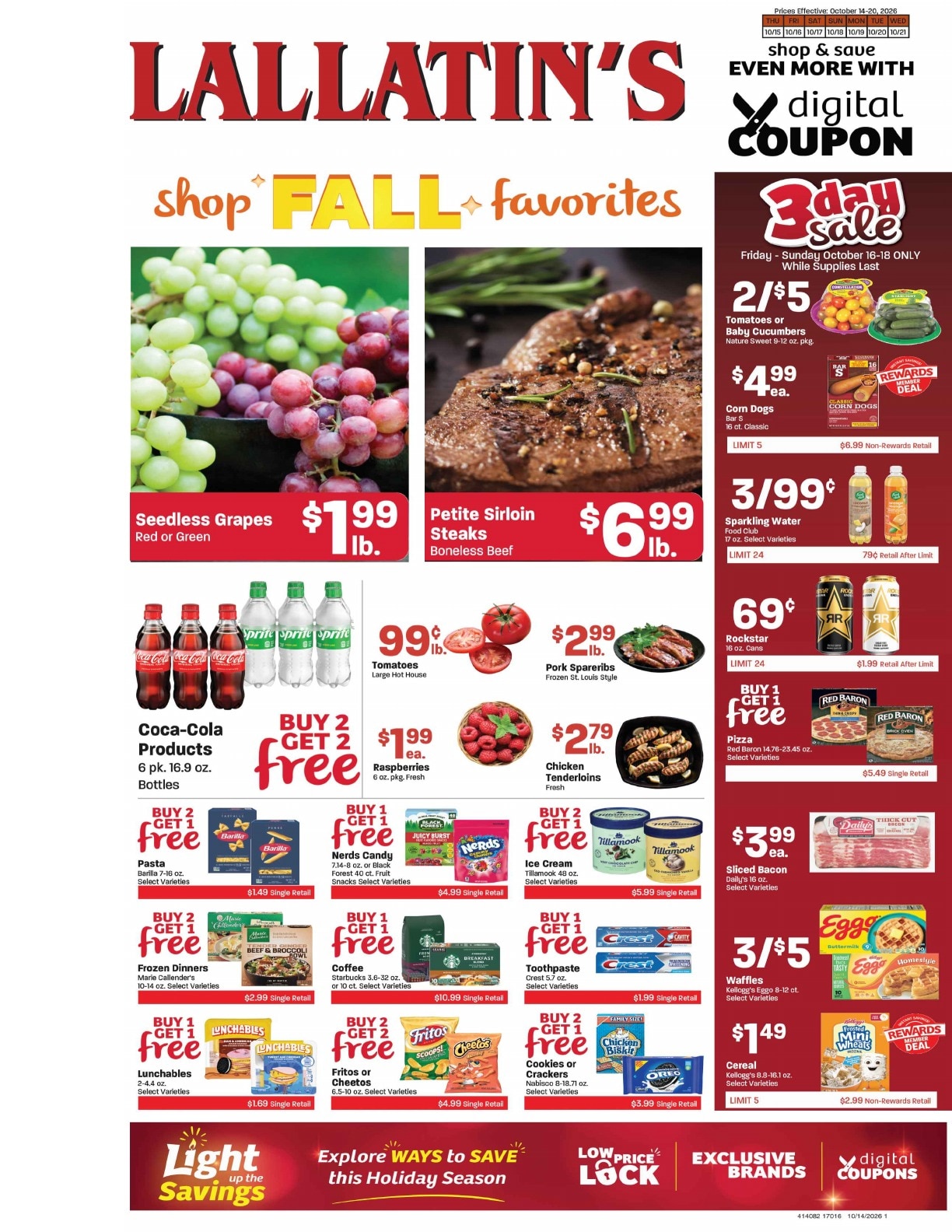 Lallatin Food Town Weekly Ad October 15 - 21, 2026