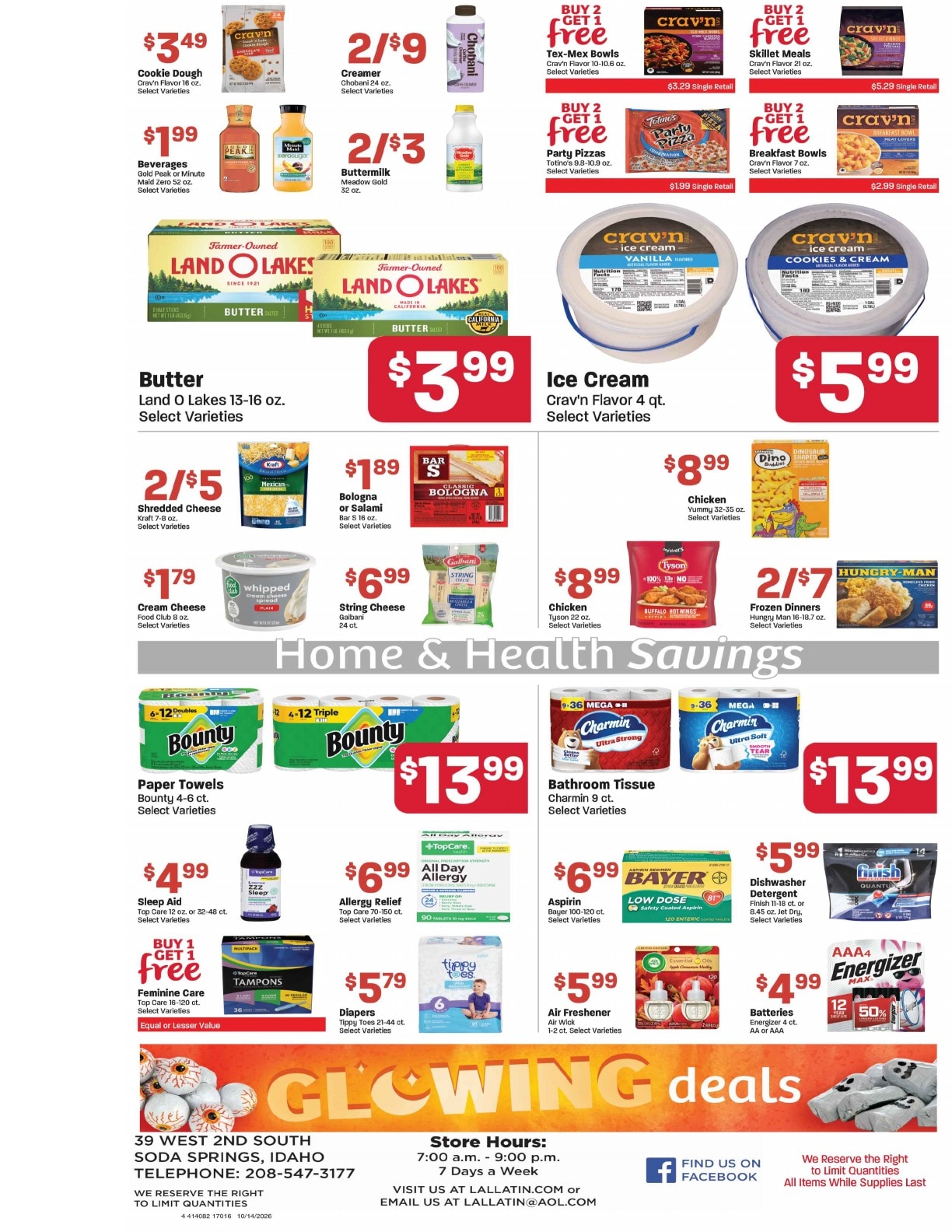 Lallatin Food Town Weekly Ad October 15 - 21, 2026