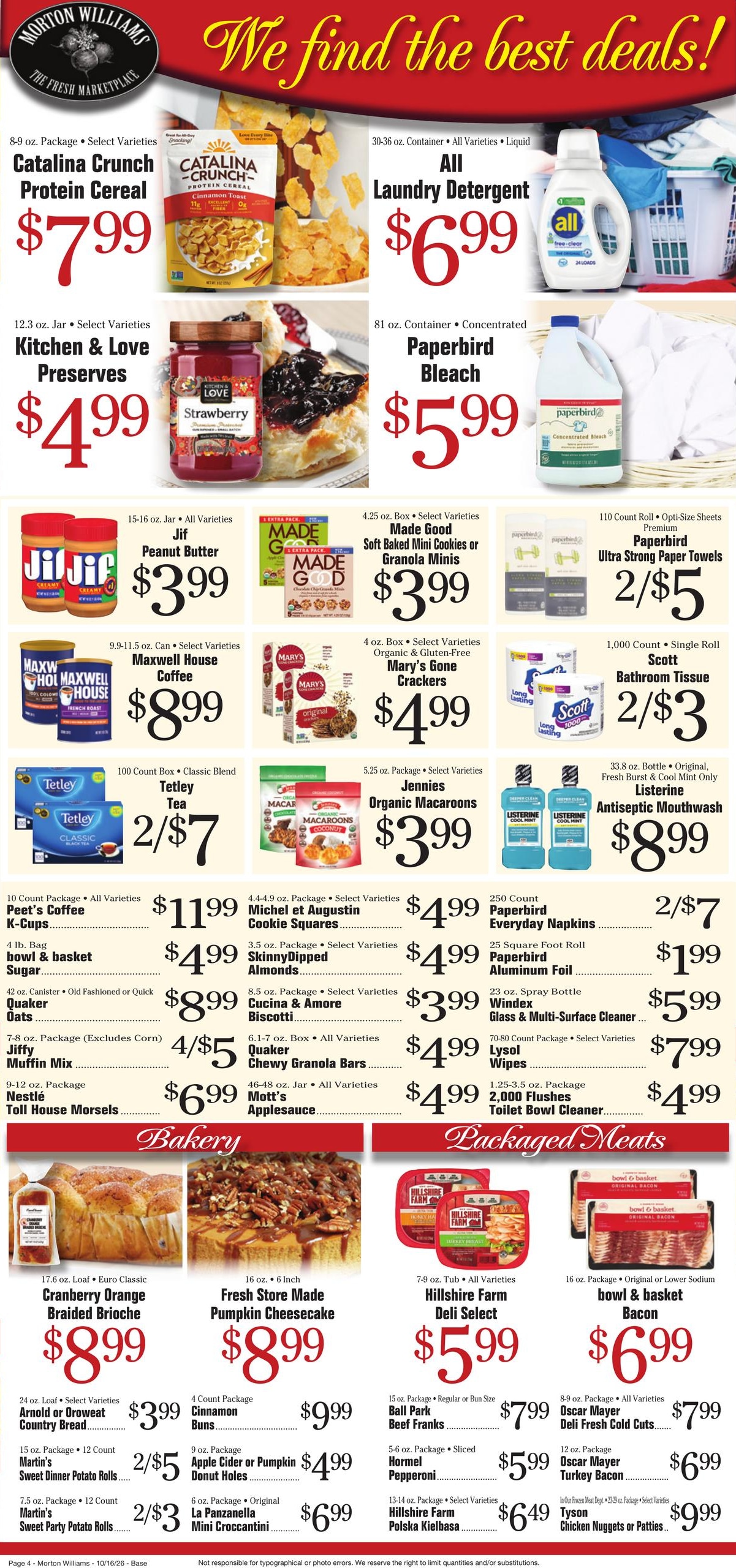 Morton Williams Supermarket (Yonkers Area, NY) Weekly Ad October 16 - 22, 2026