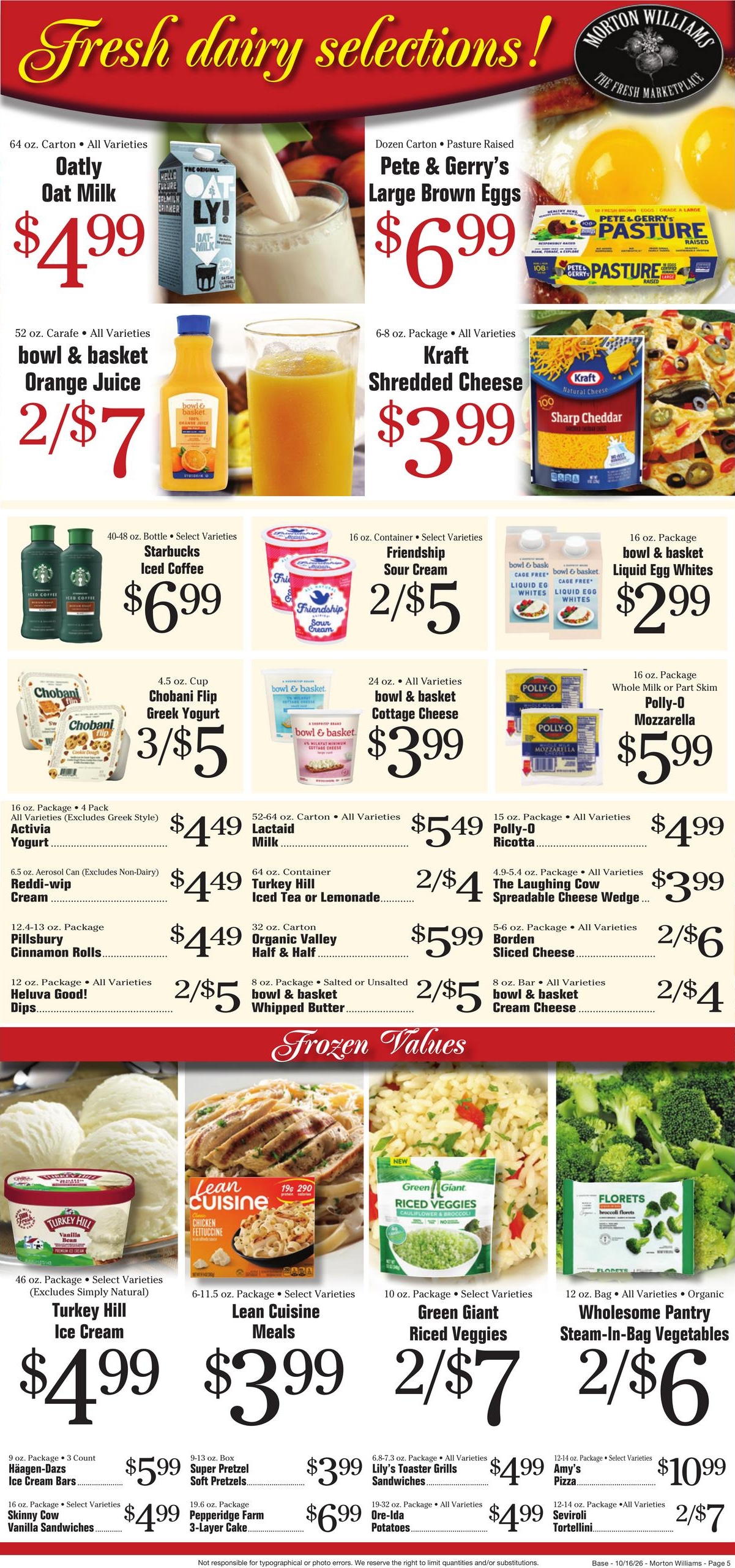 Morton Williams Supermarket (Yonkers Area, NY) Weekly Ad October 16 - 22, 2026