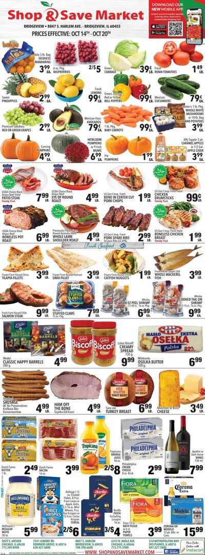 Shop And Save Market (Hometown Area, IL) Weekly Ad October 14 - 20, 2026