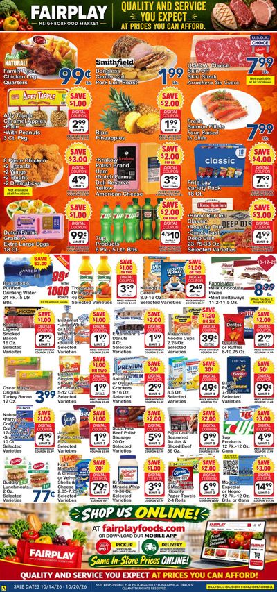 Fairplay Foods (Hometown Area, IL) Direct Weekly Weekly Ad October 14 - 20, 2026