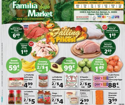 Familia Fresh Market Weekly Ad October 14 - 20, 2026