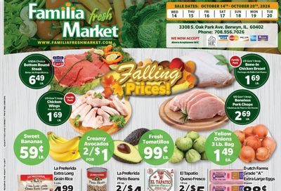 Familia Fresh Market Weekly Ad October 14 - 20, 2026