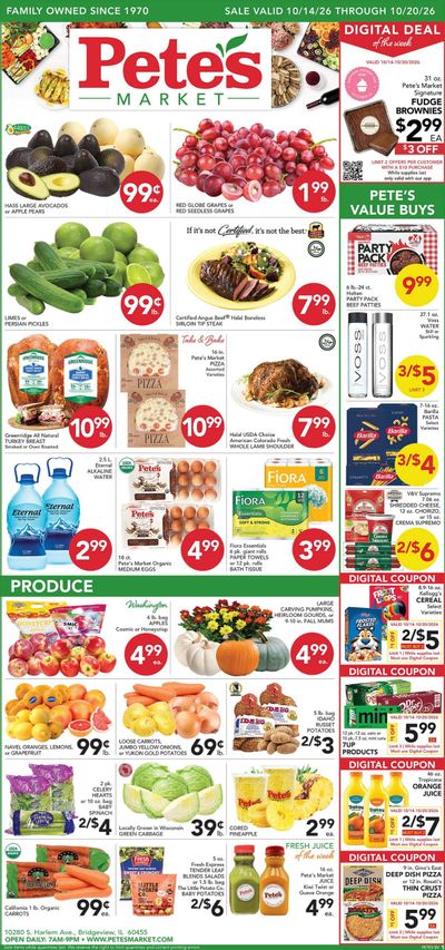 Pete's Fresh Market (Bedford Park Area, IL) Weekly Ad October 14 - 20, 2026