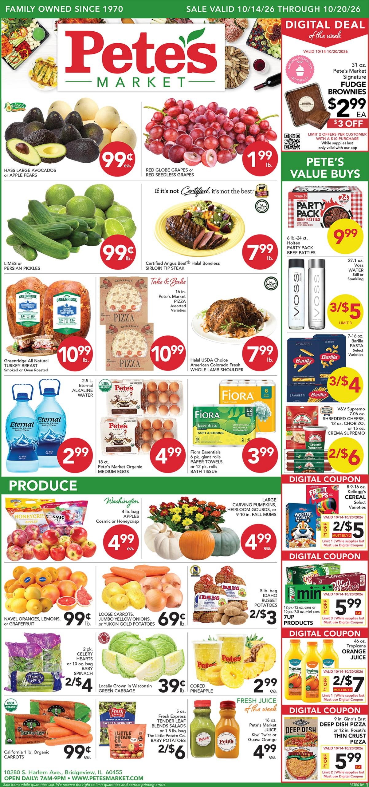Pete's Fresh Market (Bedford Park Area, IL) Weekly Ad October 14 - 20, 2026