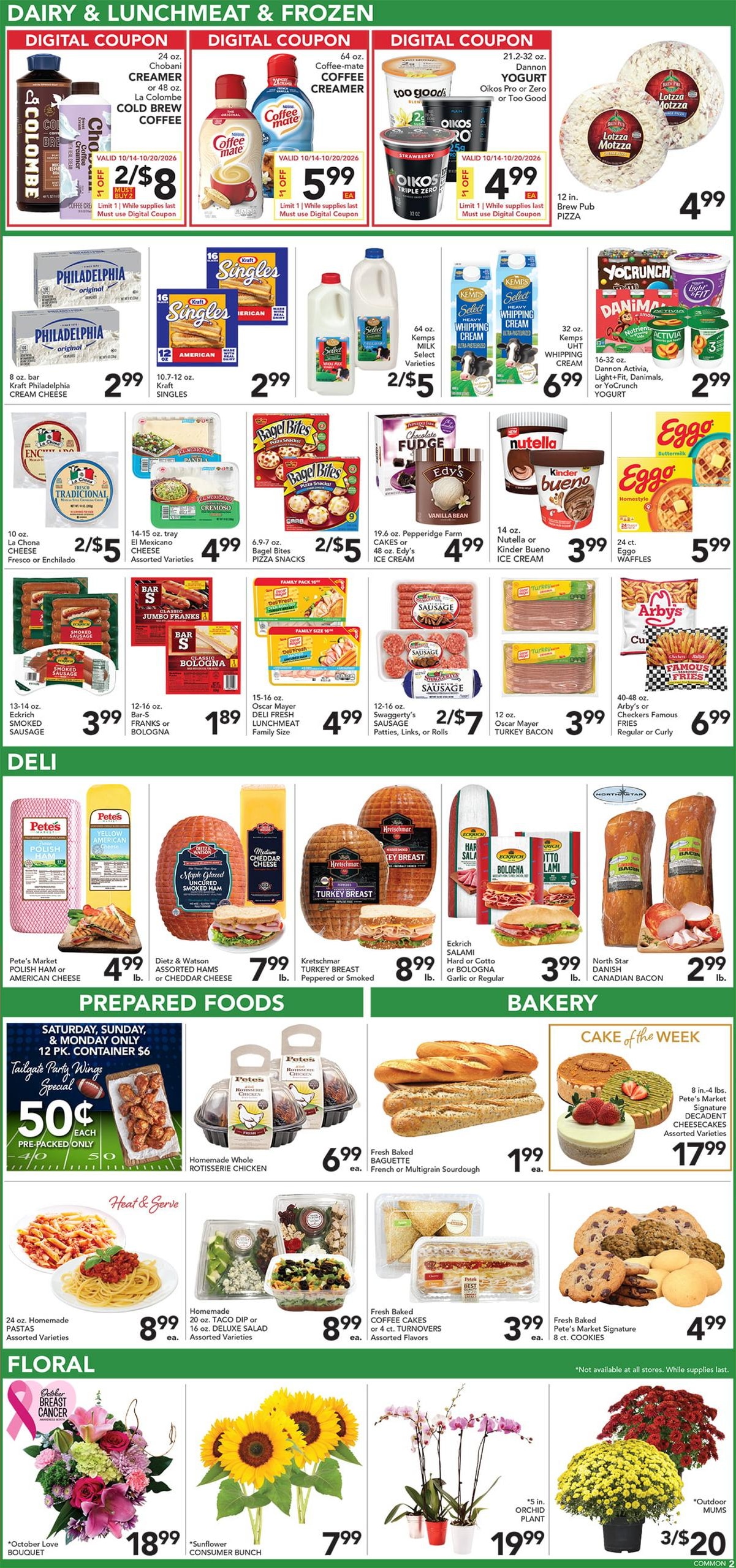 Pete's Fresh Market (Bedford Park Area, IL) Weekly Ad October 14 - 20, 2026