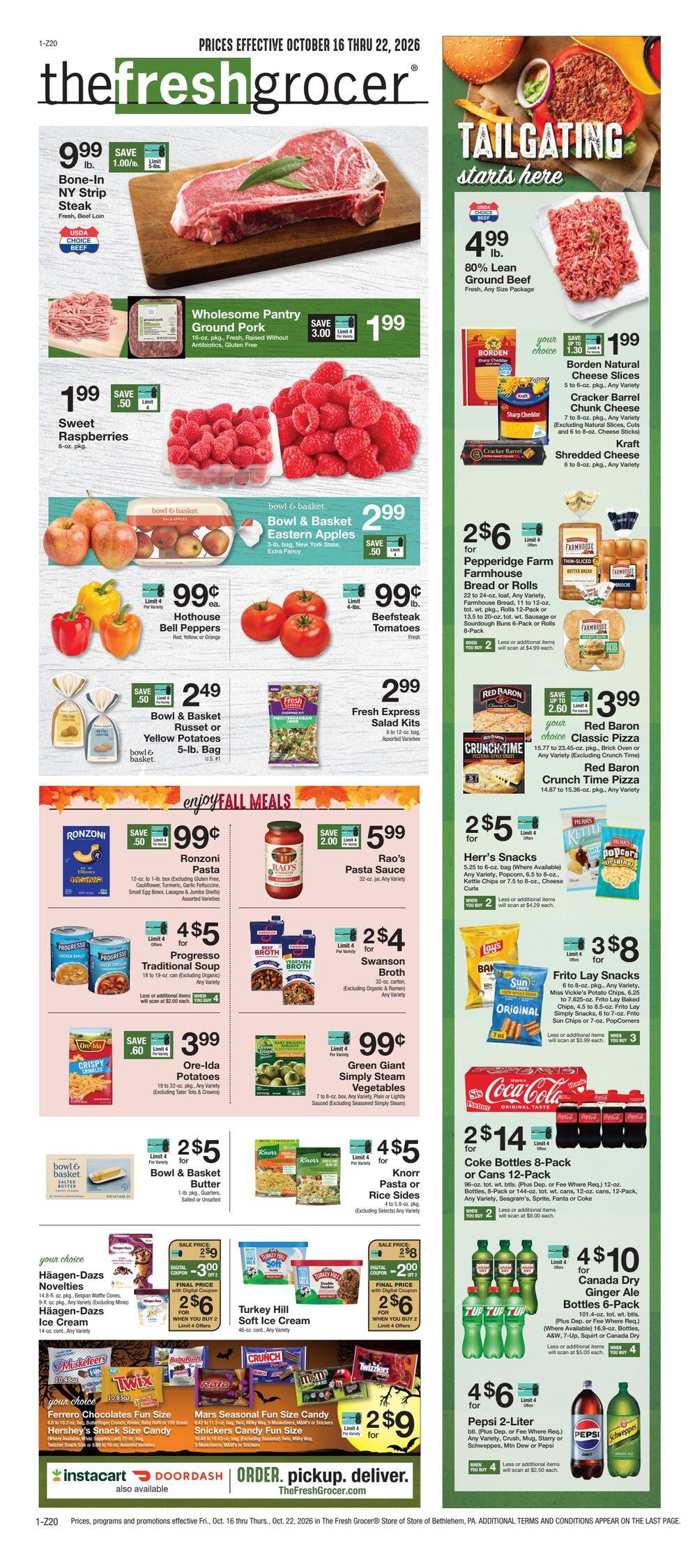 The Fresh Grocer (1880 Stefko Blvd, Bethlehem, PA) Weekly Ad October 16 - 22, 2026