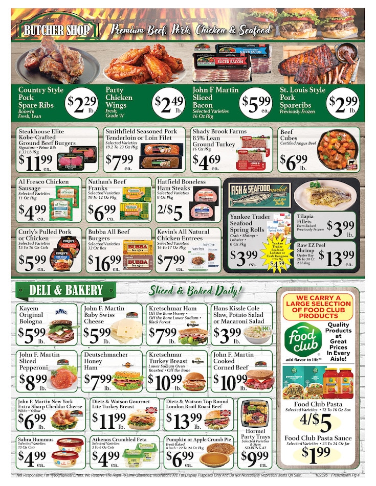 Frenchtown Market Weekly Ad October 23 - 29, 2026