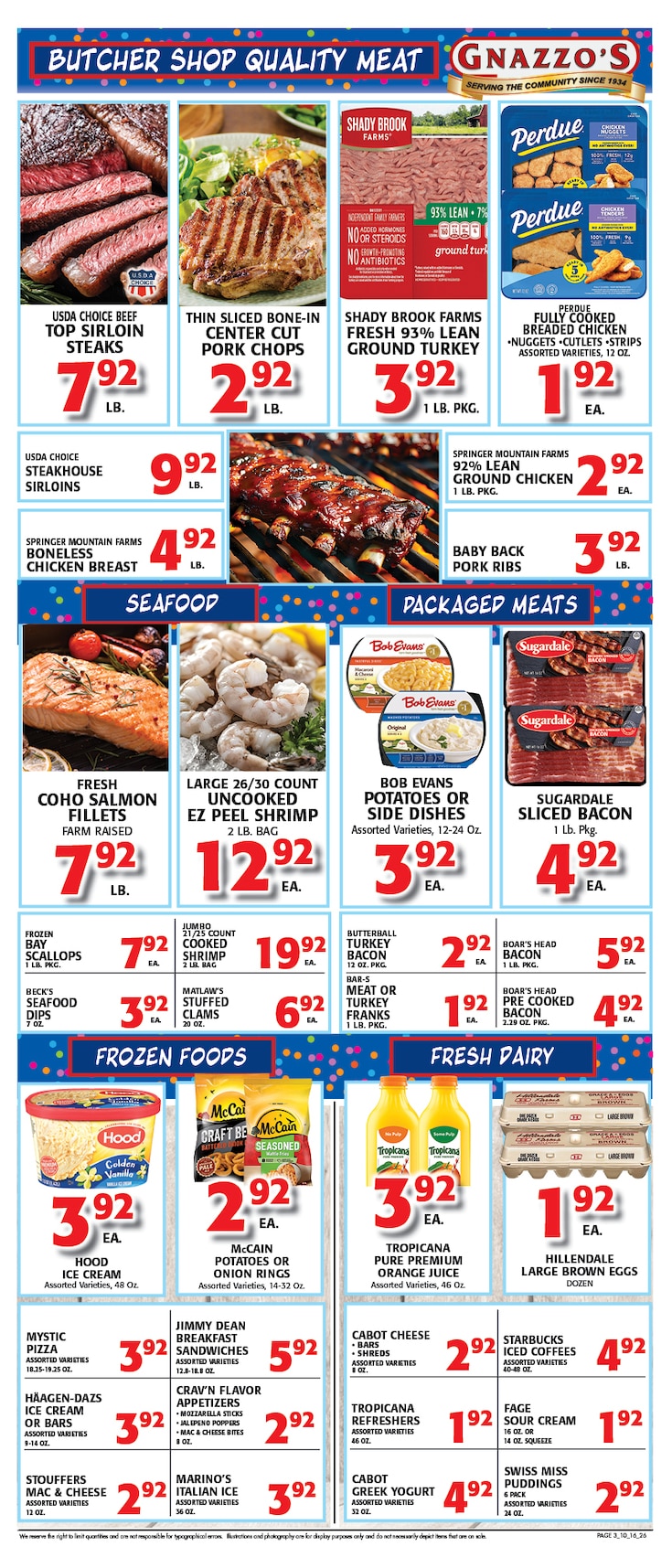 Gnazzo's Food Center Weekly Ad October 14 - 20, 2026