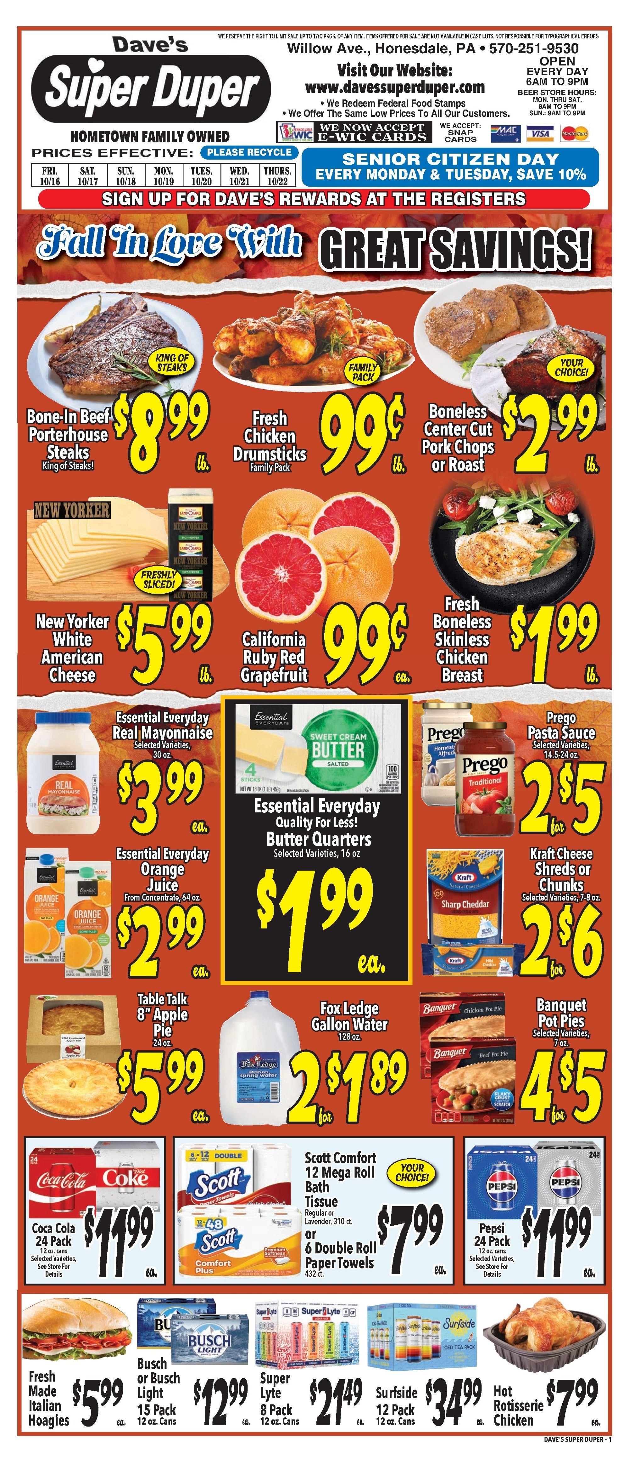 Dave's Super Duper Weekly Ad October 16 - 22, 2026