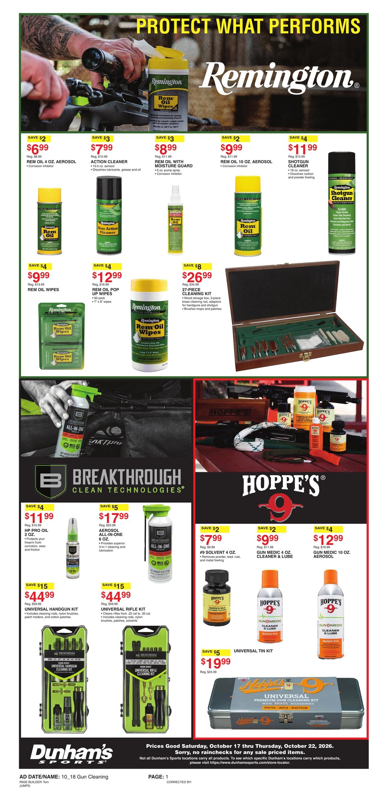 Dunham's Sports (Bristol Area, IN) Weekly Ad October 17 - 22, 2026