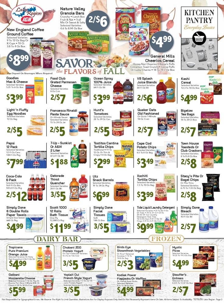 Lake Region IGA Weekly Ad October 16 - 22, 2026