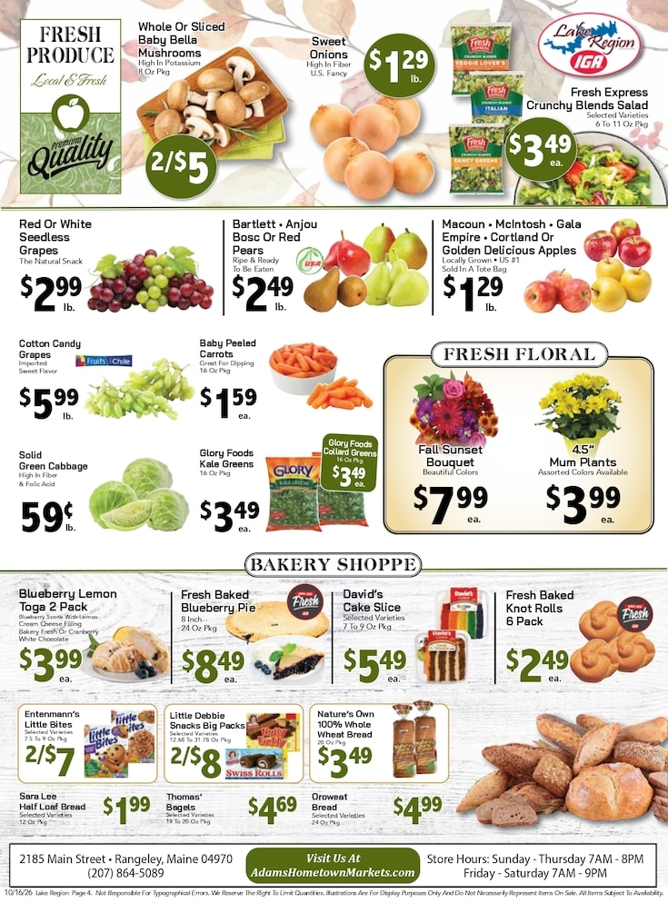 Lake Region IGA Weekly Ad October 16 - 22, 2026
