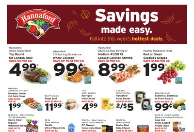 Hannaford (Barre Area, VT) Week 43 Flyer for Flipp Weekly Ad October 18 - 24, 2026