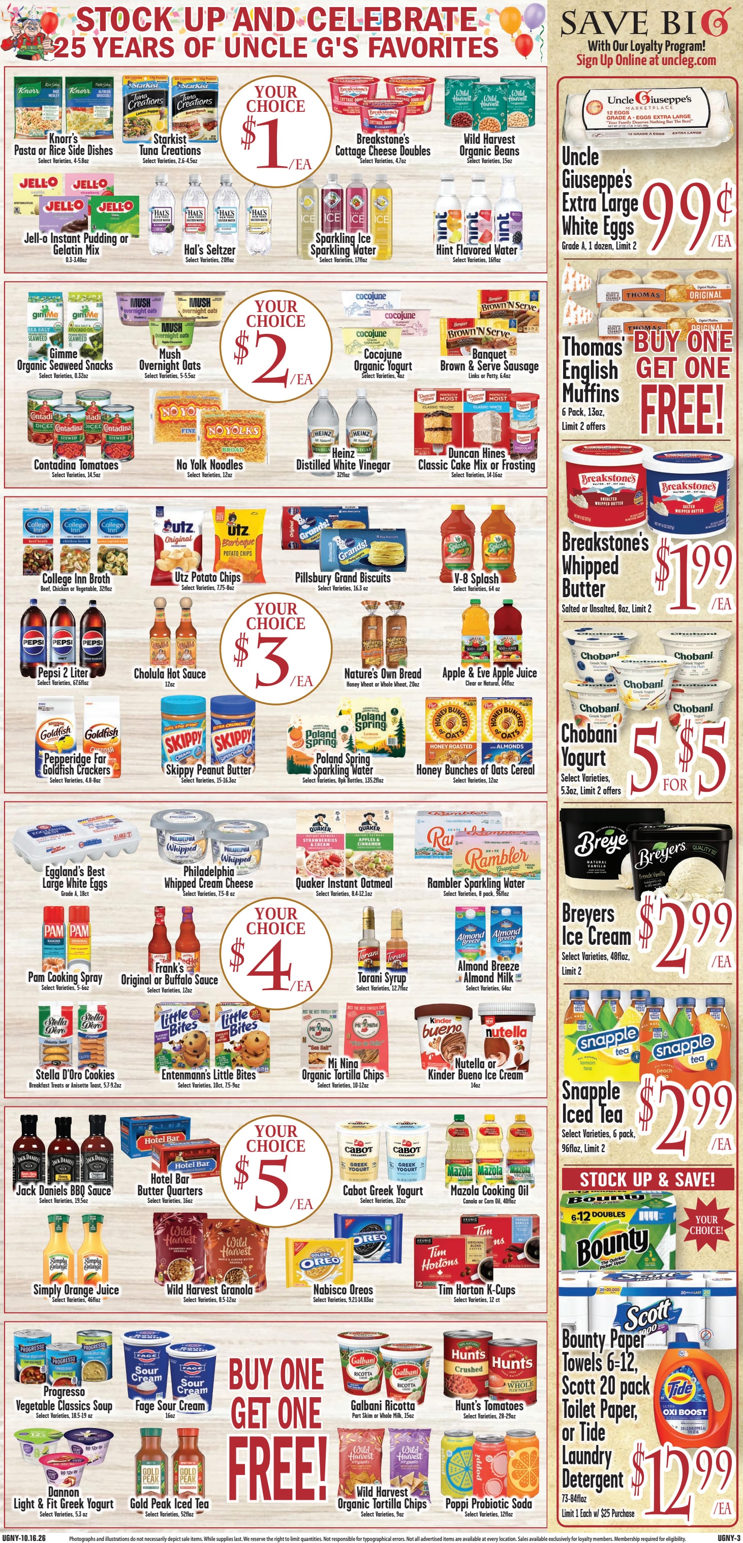 Uncle Giuseppe's Marketplace Weekly Ad October 16 - 22, 2026