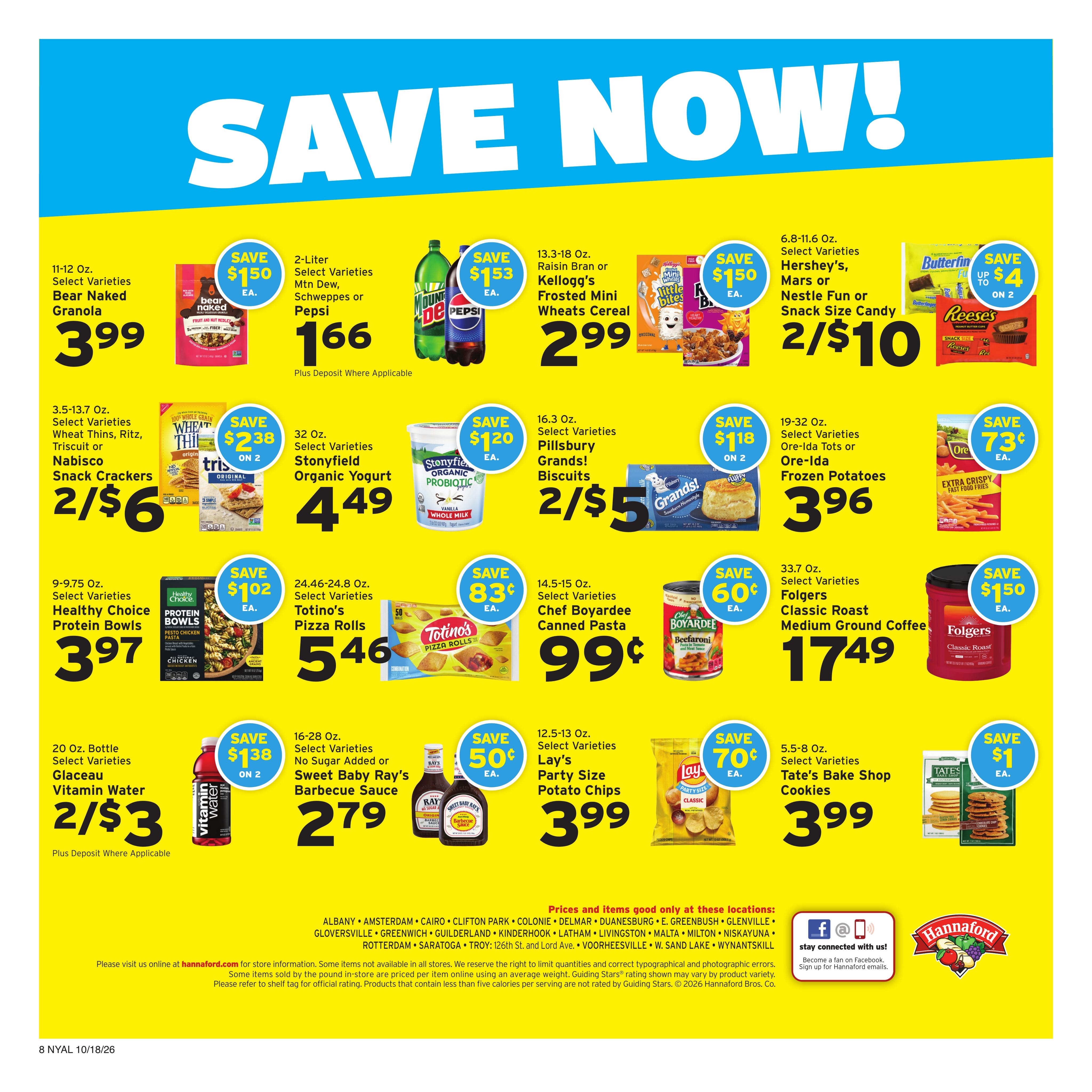 Hannaford (Albany Area, NY) Week 43 Flyer for Flipp Weekly Ad October 18 - 24, 2026