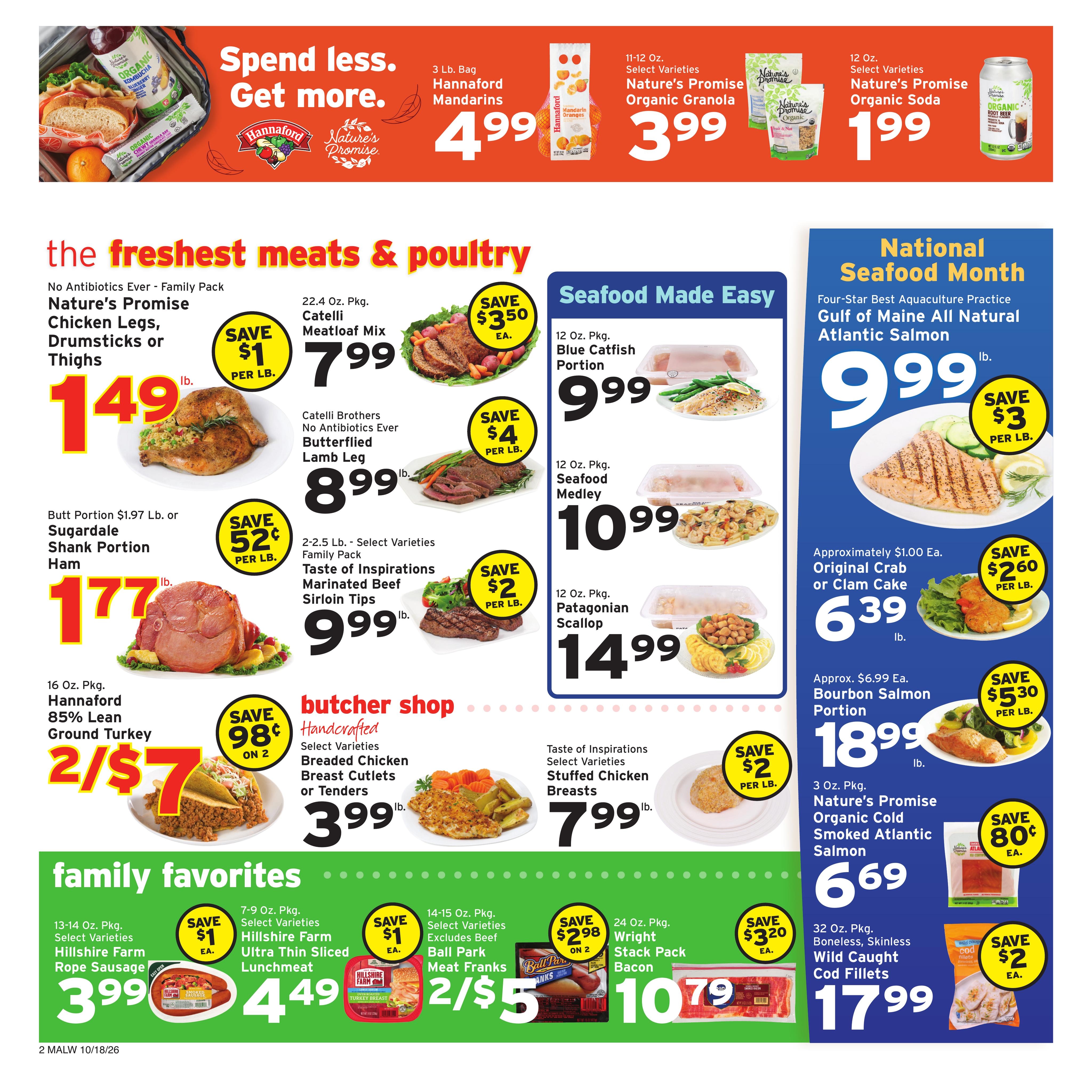 Hannaford (Andover Area, MA) Week 43 Flyer for Flipp Weekly Ad October 18 - 24, 2026