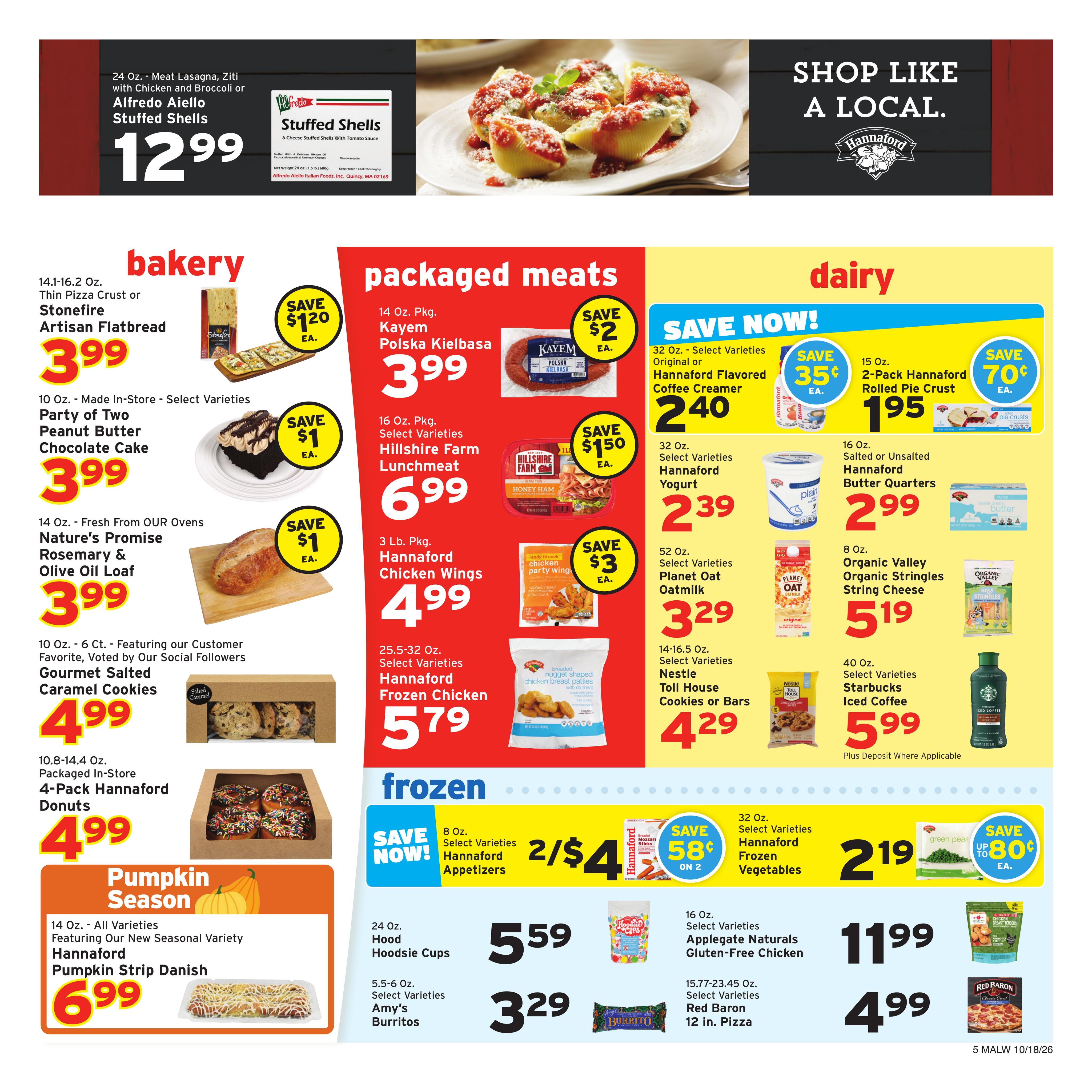 Hannaford (Andover Area, MA) Week 43 Flyer for Flipp Weekly Ad October 18 - 24, 2026