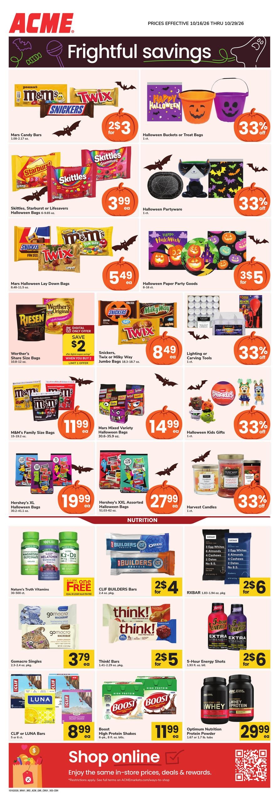 Acme Markets (Ansonia Area, CT) Health, Home & Beauty Weekly Ad October 16 - 29, 2026