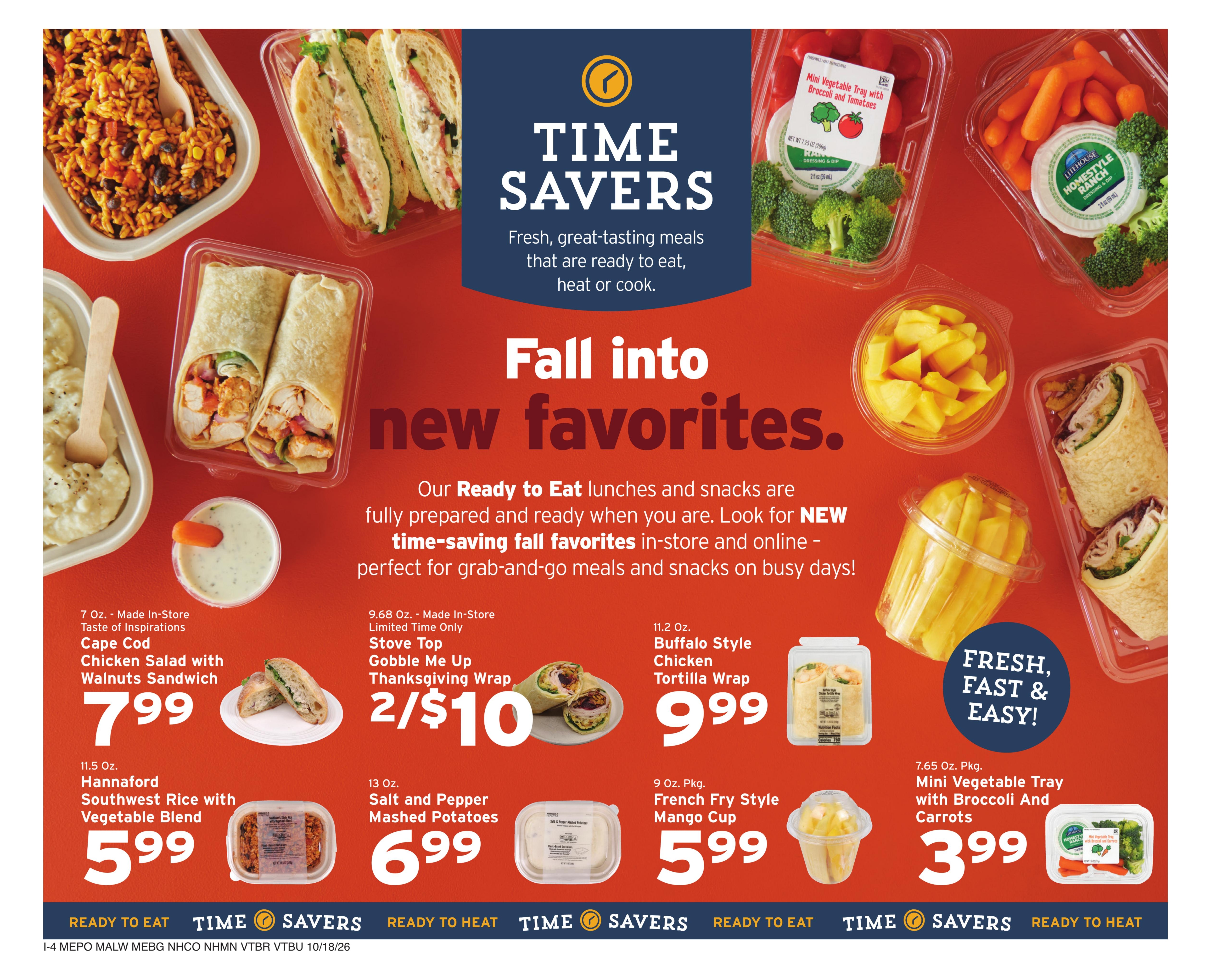 Hannaford (Methuen Area, MA) Week 43 Flyer for Flipp Weekly Ad October 18 - 24, 2026