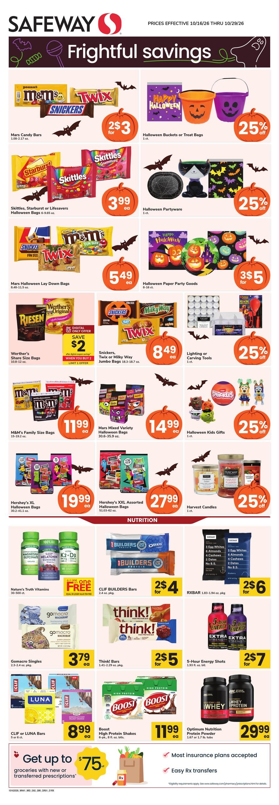 Safeway (Bethany Beach Area, DE) Health, Home & Beauty Weekly Ad October 16 - 29, 2026