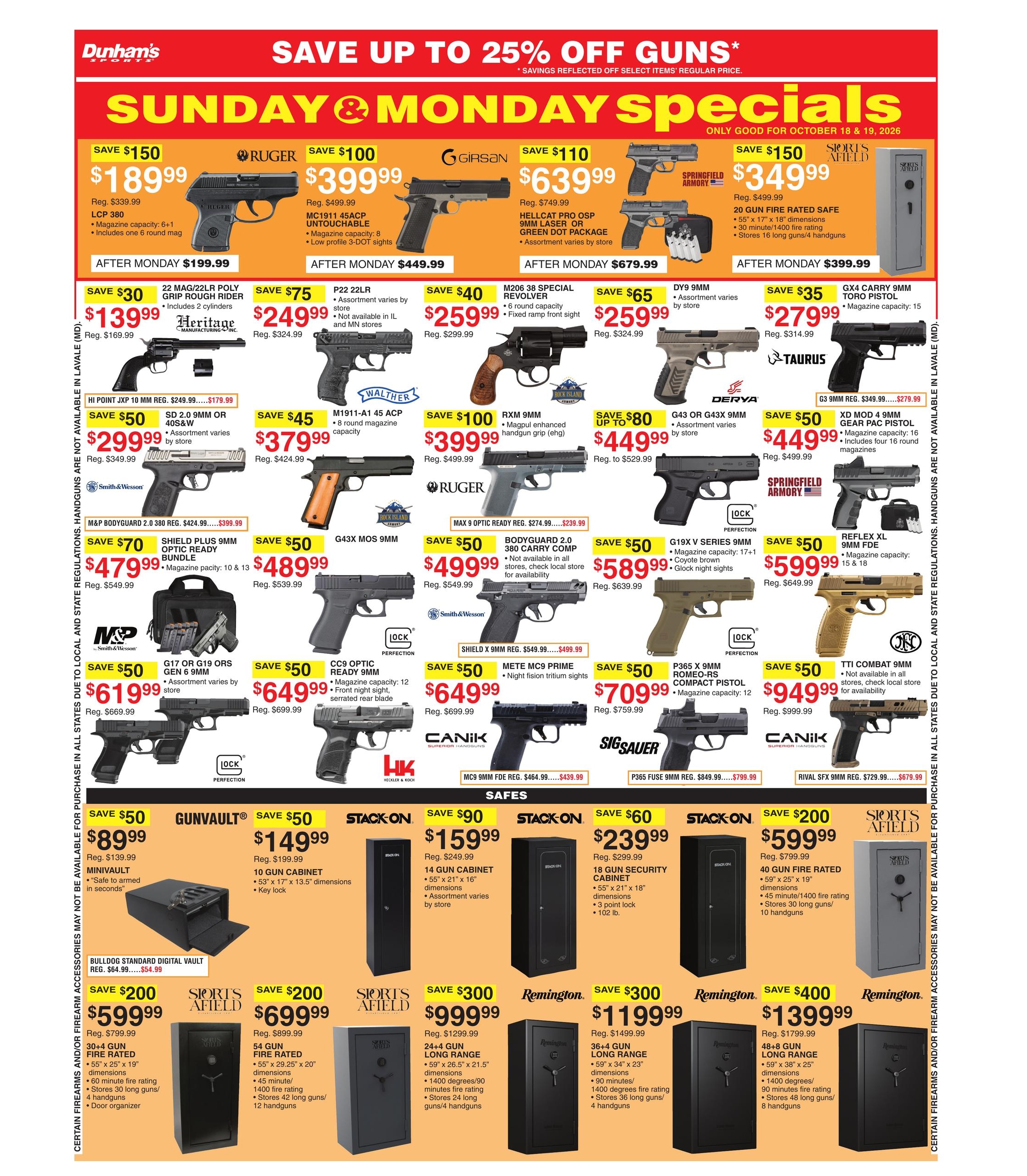 Dunham's Sports (Columbia Area, MO) Weekly Ad October 17 - 22, 2026