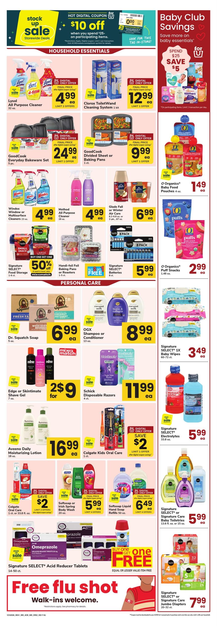 Acme Markets (Beacon Falls Area, CT) Health, Home & Beauty Weekly Ad October 16 - 29, 2026