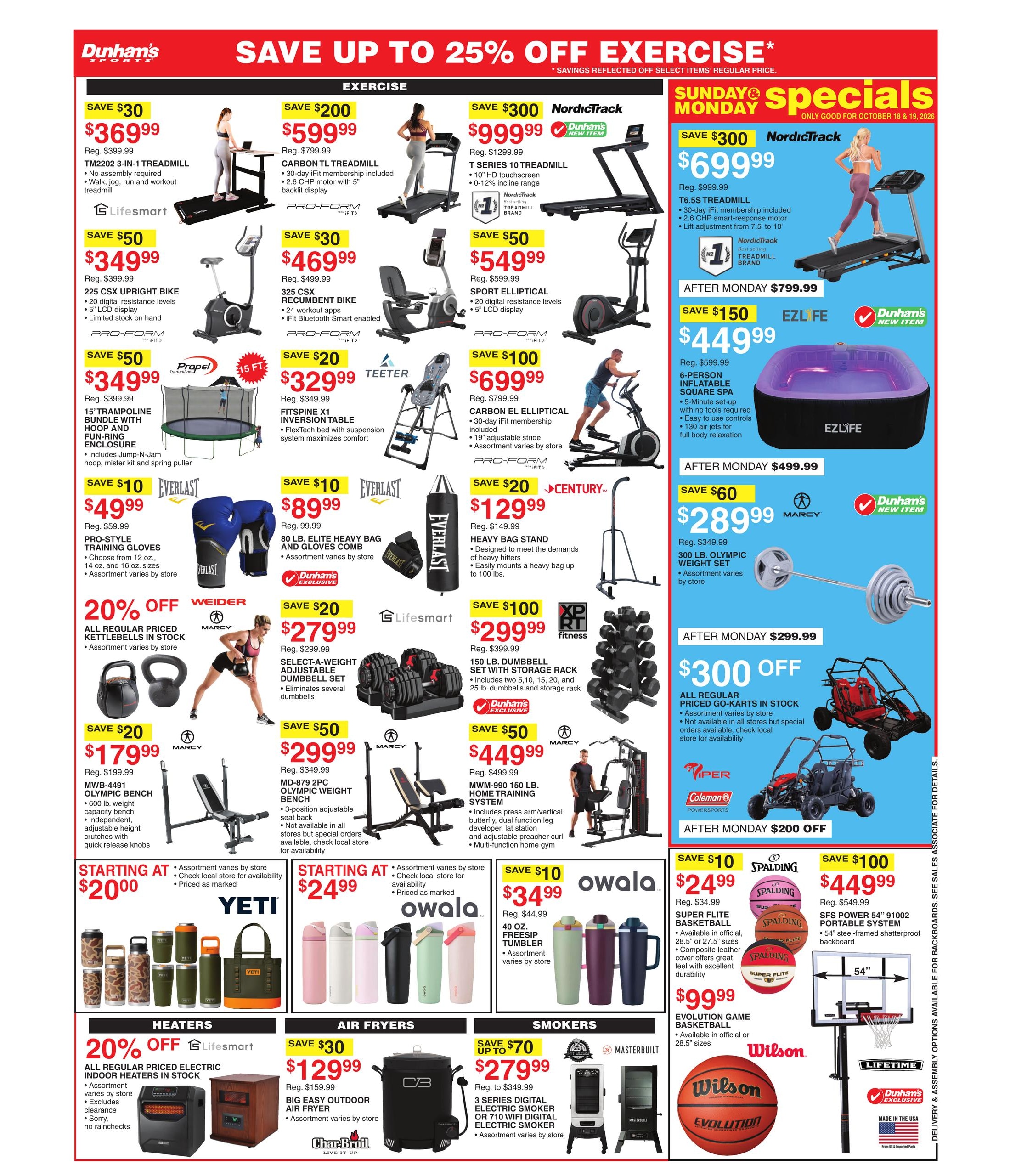 Dunham's Sports (Cedar Falls Area, IA) Weekly Ad October 17 - 22, 2026