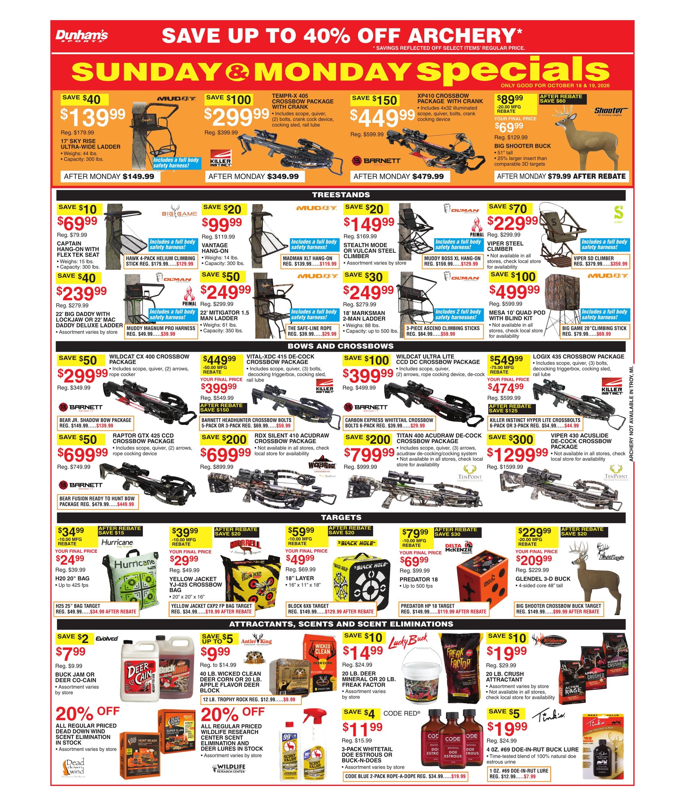 Dunham's Sports (Ashland Area, AL) Weekly Ad October 17 - 22, 2026
