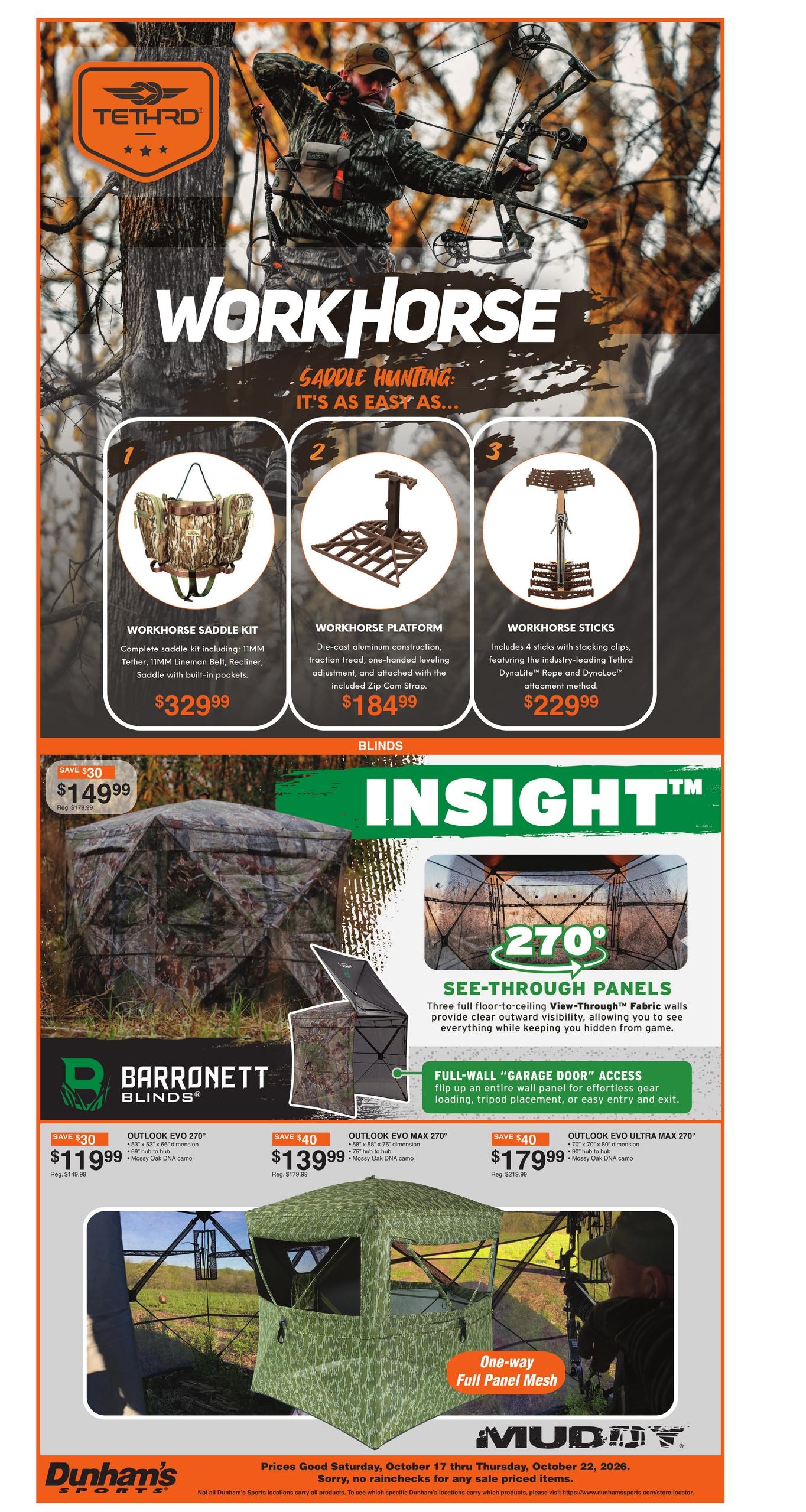 Dunham's Sports (Ashland Area, AL) Weekly Ad October 17 - 22, 2026