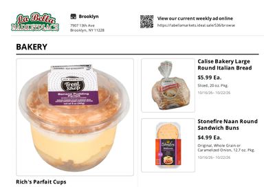 La Bella Marketplace Weekly Ad October 16 - 22, 2026