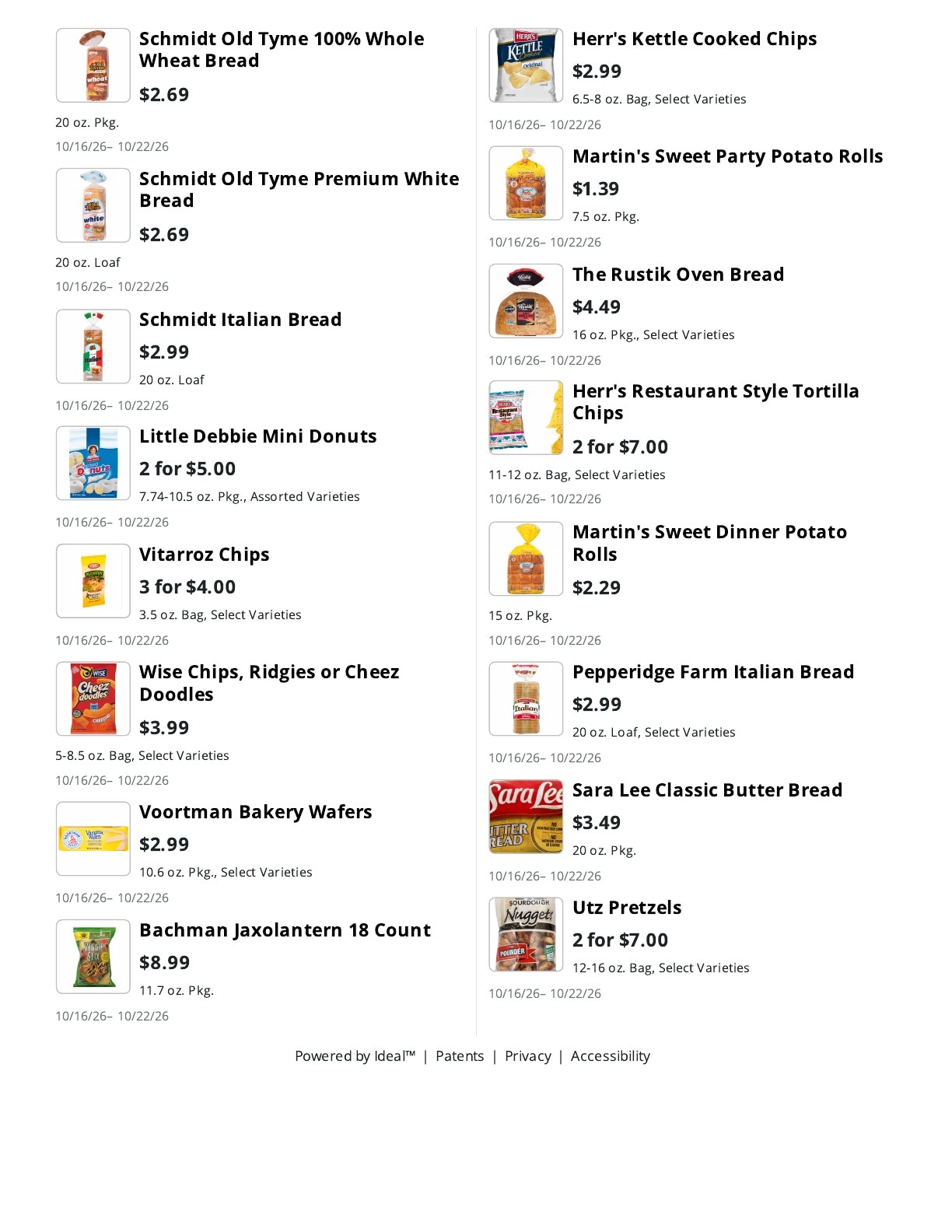 La Bella Marketplace Weekly Ad October 16 - 22, 2026