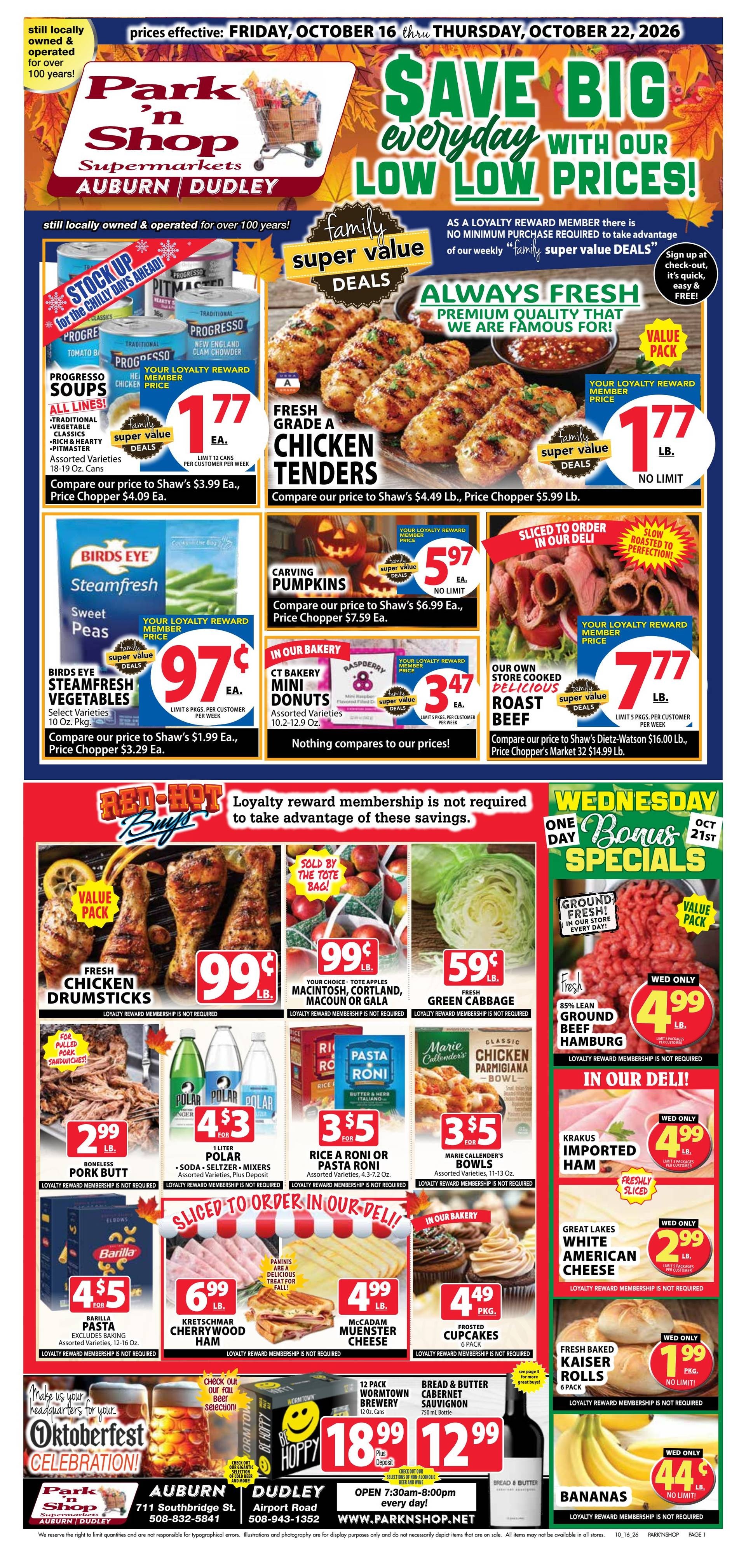 Park 'n Shop Weekly Ad October 16 - 22, 2026