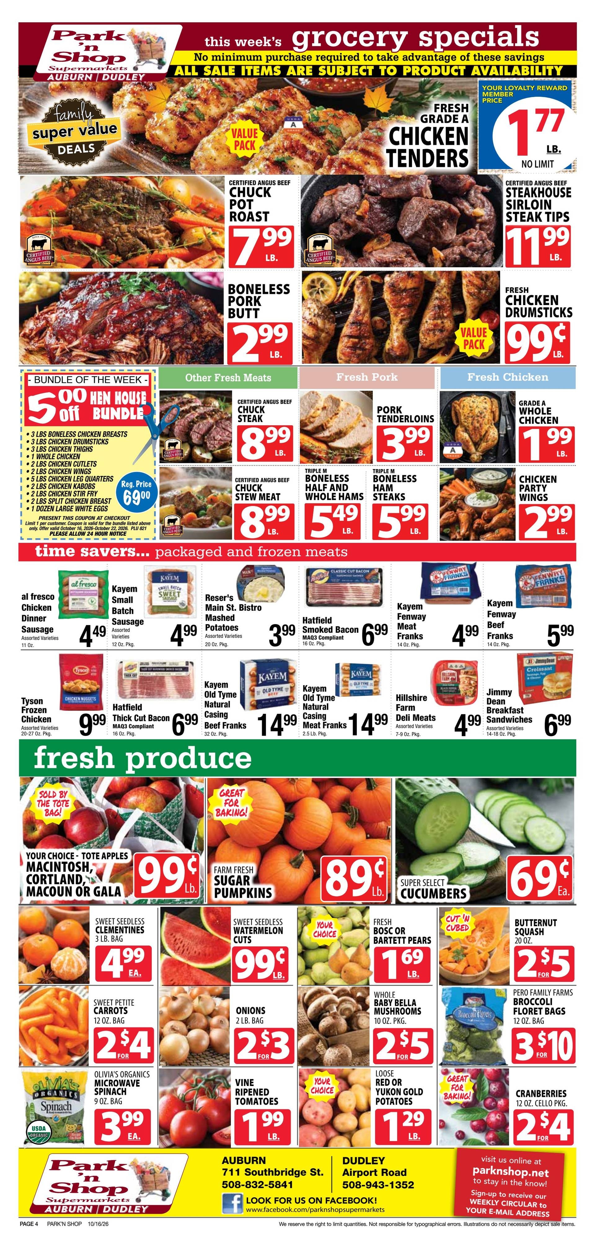 Park 'n Shop Weekly Ad October 16 - 22, 2026