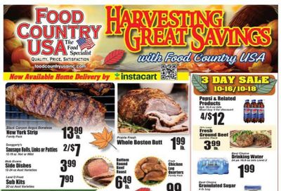Food Country USA Weekly Ad October 14 - 20, 2026