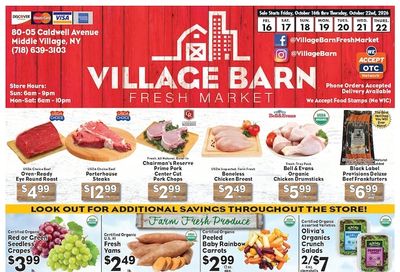 Village Barn Fresh Market Weekly Ad October 16 - 22, 2026