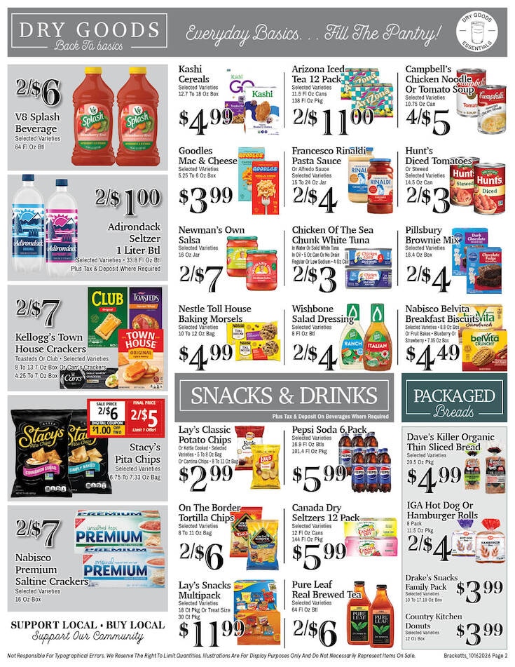 Brackett's Market Weekly Ad October 16 - 22, 2026