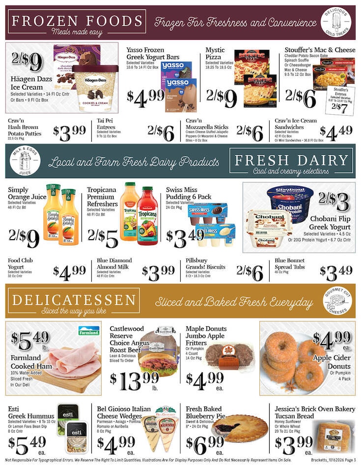Brackett's Market Weekly Ad October 16 - 22, 2026